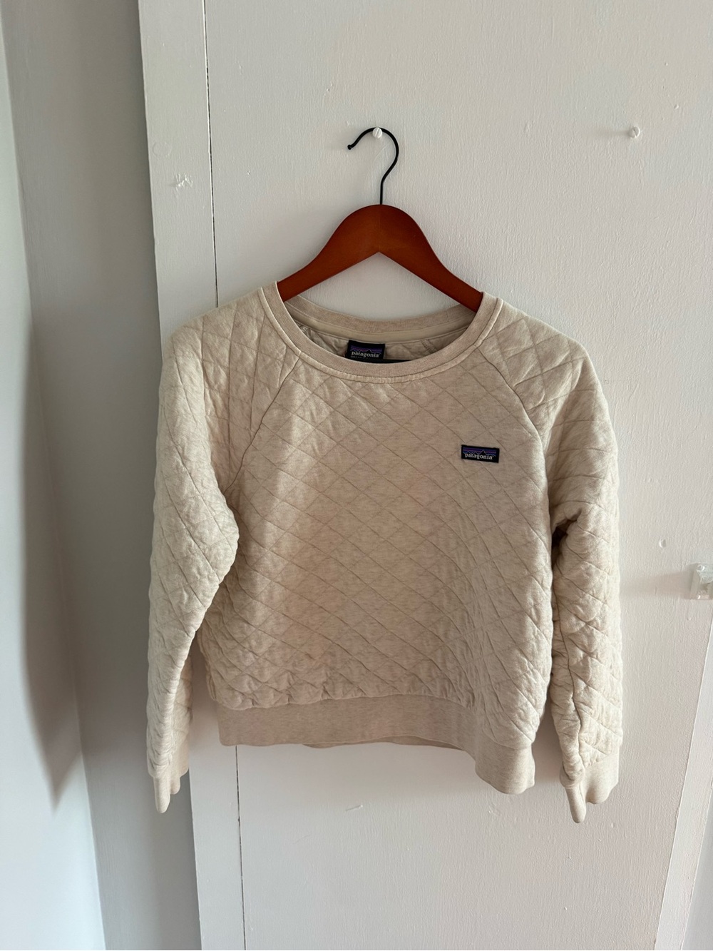 Patagonia Quilted Crewneck Sweatshirt - Cream
